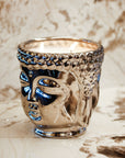 Silver Buddha Candle