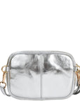 Silver Convertible Leather Cross Body Camera Bag Conscious Ethical Leather Bag Brix And Bailey