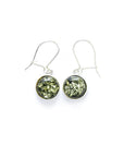 ESSENTIALS Green Amber Drop Earrings