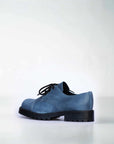 Blue Leather Lace Up Shoes for Everyday Adventures
