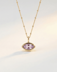 Siren’s Teardrop Amethyst Necklace - Gold or Silver