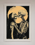 Skeleton Embrace Framed Poster
