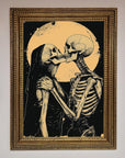 Skeleton Embrace Framed Poster