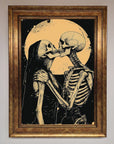 Skeleton Embrace Framed Poster
