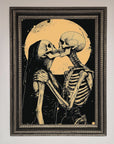 Skeleton Embrace Framed Poster
