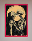 Skeleton Embrace Framed Poster