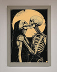 Skeleton Embrace Framed Poster