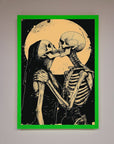 Skeleton Embrace Framed Poster