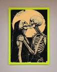 Skeleton Embrace Framed Poster