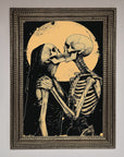 Skeleton Embrace Framed Poster