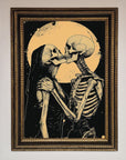 Skeleton Embrace Framed Poster