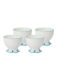 Sky Blue Scalloped Nibbles Bowl - Set of 4