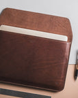 Stylish Slim Leather Laptop Sleeve