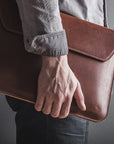 Stylish Slim Leather Laptop Sleeve