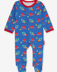 Adorable Astronaut Sleepsuit for Babies - Soft Organic Cotton with Space Print and Snap Buttons by Toby Tiger at brixbailey.com