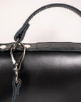 Small Black Briefcase Style Handbag