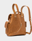 Leather backpack - Chatelet (Camel)-4