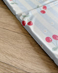 Travel Changing Mat - Cherry Stripe