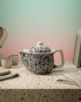 Small Herbal Teapot - Blue Pattern