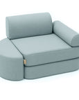 Small Indoor Outdoor Kids Sofa in Cloudberry Sky Blue