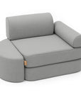 Fog Gray Small Pocket Sofa for Kids Indoor and Outdoor