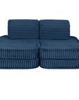 Small Modular Sofa in Churros Blue for Kids