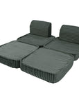 Small Modular Sofa for Kids - Churros Forest Green