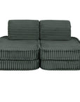 Small Modular Sofa for Kids - Churros Forest Green