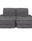 Small Modular Sofa for Kids in Jurassic Grey