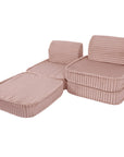 Small Modular Sofa in Churros Pink for Kids