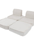 Small White Modular Sofa for Kids