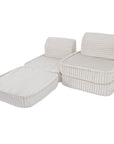 Small White Modular Sofa for Kids