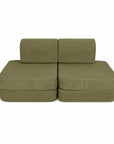 Small Modular Sofa for Kids - Slimcord Lime