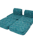 Small Modular Sofa for Kids - Tangle Lagoon Blue