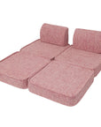 Small Modular Sofa for Kids - Tangle Bubblegum Pink