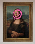 Smiley Mona Lisa Framed Print