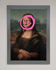 Smiley Mona Lisa Framed Print