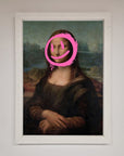 Smiley Mona Lisa Framed Print