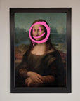 Smiley Mona Lisa Framed Print