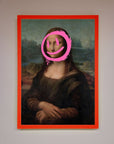 Smiley Mona Lisa Framed Print