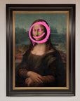 Smiley Mona Lisa Framed Print
