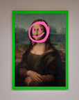 Smiley Mona Lisa Framed Print