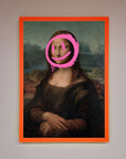 Smiley Mona Lisa Framed Print