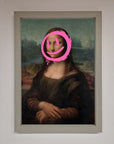 Smiley Mona Lisa Framed Print