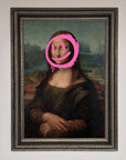 Smiley Mona Lisa Framed Print