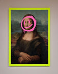 Smiley Mona Lisa Framed Print