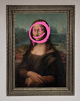 Smiley Mona Lisa Framed Print