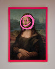 Smiley Mona Lisa Framed Print