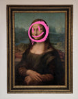 Smiley Mona Lisa Framed Print