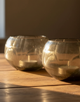 SULPHUR CANDLEHOLDER - H9 D11 cm - SMOKE
